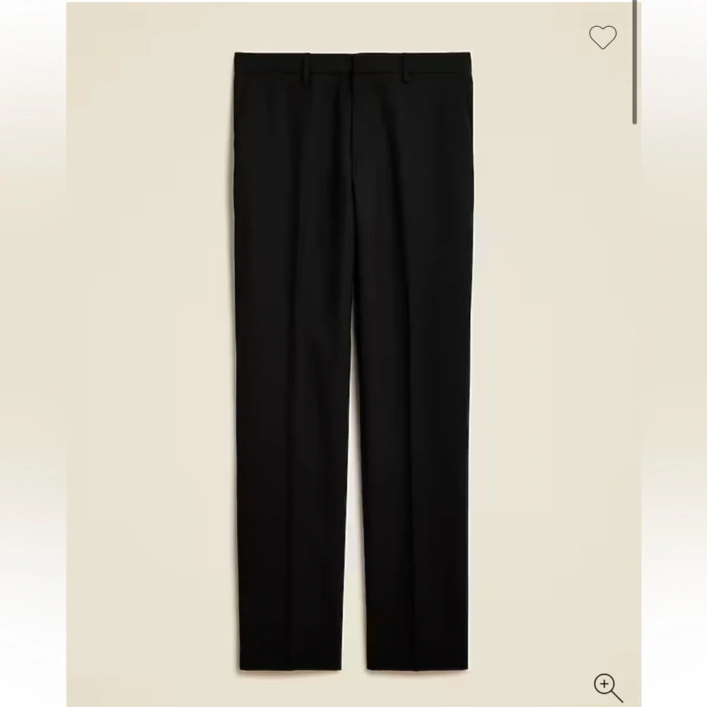 NEW J. Crew Classic Navy Bowery Slim Straight Wool Blend Dress Pant Size 38 x 32